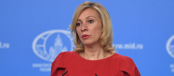 Portparolka Ministarstva spoljnih poslova Rusije Marija Zaharova tokom brifinga u Moskvi - Sputnik Srbija