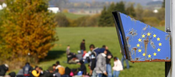 Izbeglice na granici između Austrije i Nemačke - Sputnik Srbija