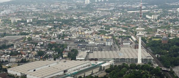 Поглед на место одржавања самита Г20 у Хамбургу - Sputnik Србија