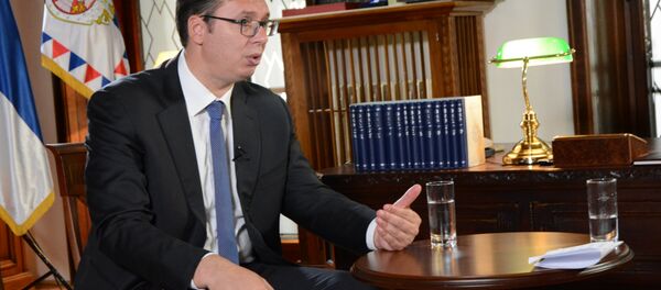 Александар Вучић, председник Србије у ексклузивном интервјуу за Спутњик. - Sputnik Србија