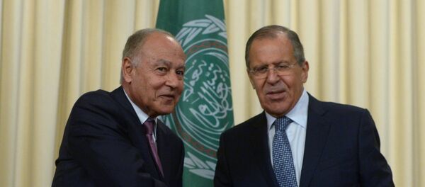 Генерални секретар Арапске лиге Ахмед Абул Гејт и министар спољних послова Русије Сергеј Лавров - Sputnik Србија