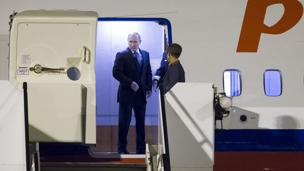 Vladimir Putin stuže u Hamburg - Sputnik Srbija