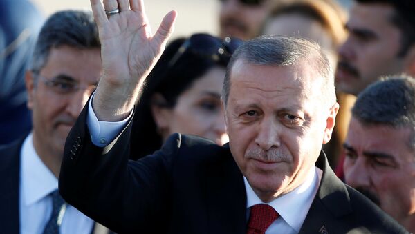 Турски председник Реџеп Тајип Ердоган стиже на самит лидера Г20, који се одржава у Хамбургу - Sputnik Србија