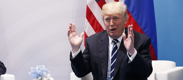 Predsednici Rusije i SAD Vladimir Putin i Donald Tramp na samitu G20 u Hamburgu - Sputnik Srbija