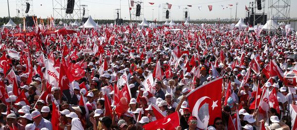 Desetine hiljada Turaka na protestu opozicije u Istanbulu - Sputnik Srbija