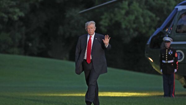 Predsednik SAD Donald Tramp dolazi u Belu kuću nakon povratka iz Hamburga - Sputnik Srbija