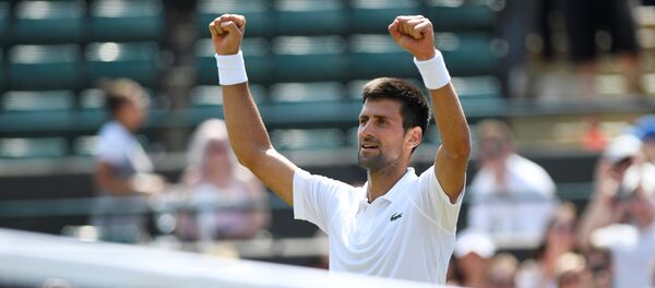 Novak Đoković na Vimbldonu - Sputnik Srbija