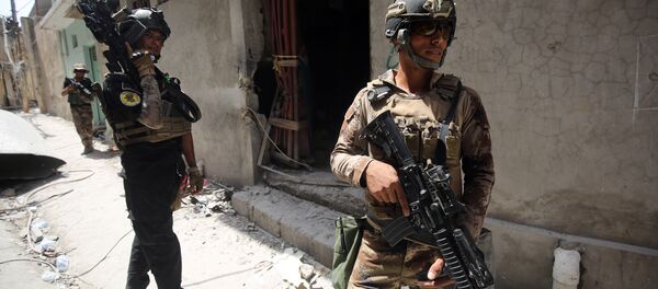Vojnici iračkih protivterorističkih snaga u Mosulu - Sputnik Srbija