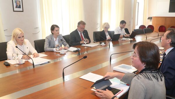 Predsednica Vlade Srbije Ana Brnabić sastala se u Trstu sa predstavnicima Svetske banke pre učešća na sastanku šefovva država zapadnog Balkana, u okviru Berlinskog procesa - Sputnik Srbija