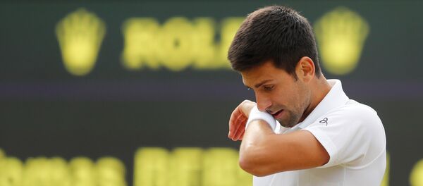 Новак Ђоковић током меча са Бердихом - Sputnik Србија