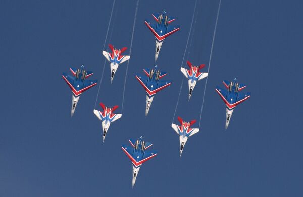 „Руски Витезови“ добили четири ловцa Су-35С „Руски Витезови“ добили четири ловцa Су-35С - Sputnik Србија