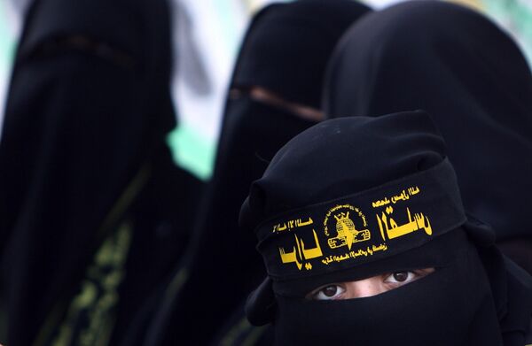 Pripadnice radikalne islamističke grupe u Pojasu Gaze Pripadnice radikalne islamističke grupe u Pojasu Gaze - Sputnik Srbija