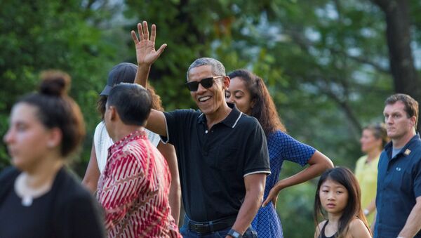 Бивши амерички председник Барак Обама током посете Индонезији - Sputnik Србија