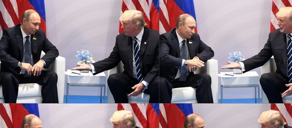 Predsednik Rusije Vladimir Putin i predsednik SAD Donald Tramp - Sputnik Srbija