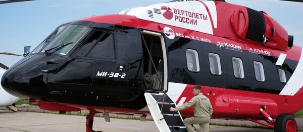 Хеликоптер МИ-38-2 на Међународном авио-космичком салону МАКС 2017 у Жуковском, у Русији. - Sputnik Србија