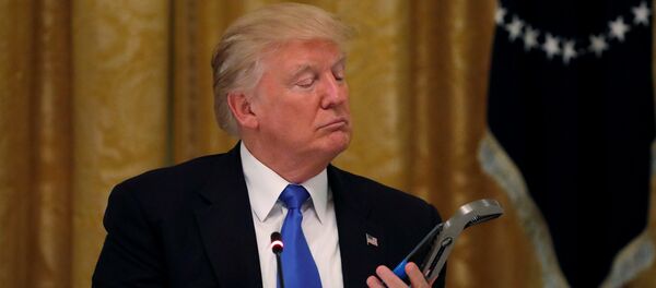 Председник САД Доналд Трамп у Белој кући у Вашингтону Председник САД Доналд Трамп у Белој кући у Вашингтону - Sputnik Србија