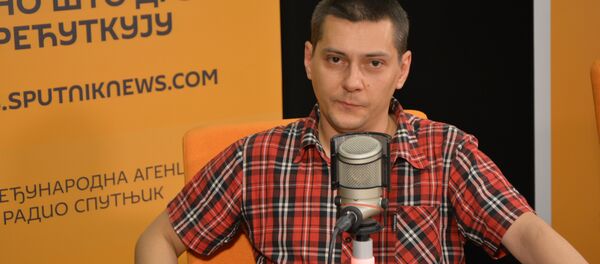 Pisac i muzičar Marko Šelić Marčelo Pisac i muzičar Marko Šelić Marčelo - Sputnik Srbija