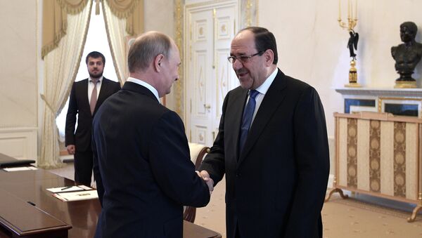 Састанак Владимира Путина и потпредседника Ирака Нурија ел Маликија - Sputnik Србија