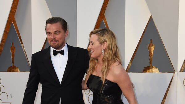 Glumci Leonardo Dikaprio i Kejt Vinslet dolaze na dodelu 88. Oskara - Sputnik Srbija