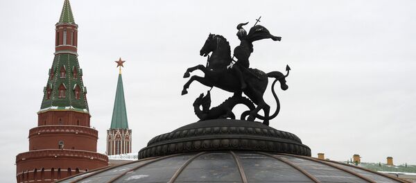 Spomenik Georgiju Pobedonoscu na trgu Manjež u Moskvi - Sputnik Srbija