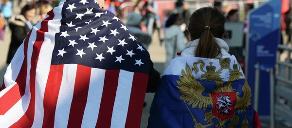 Navijači SAD i Rusije - Sputnik Srbija