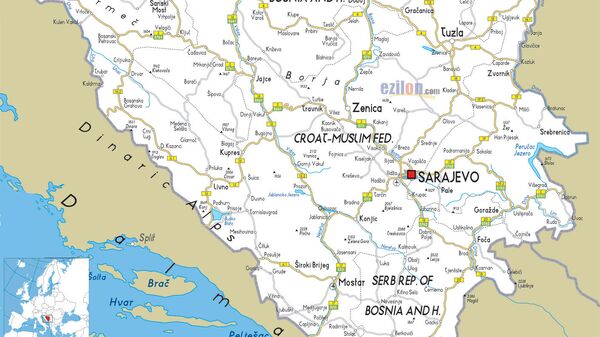Mapa - BiH - Sputnik Srbija