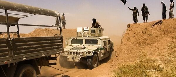 Borci terorističke grupe DAEŠ na sirijsko-iračkoj granici - Sputnik Srbija