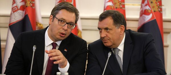 Aleksandar Vučić i Milorad Dodik - Sputnik Srbija