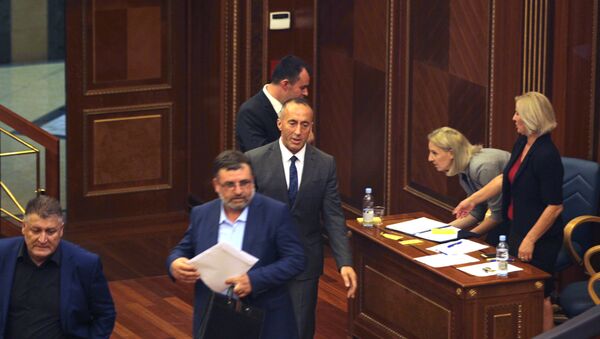 Ramuš Haradinaj u tzv. parlamentu Kosova - Sputnik Srbija