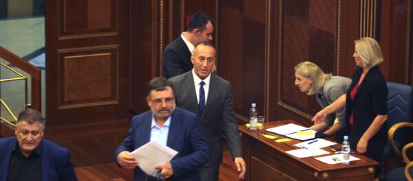 Ramuš Haradinaj u tzv. parlamentu Kosova Ramuš Haradinaj u tzv. parlamentu Kosova - Sputnik Srbija