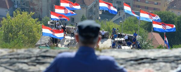 Обележавање годишњице акције Олуја у Хрватској. Обележавање годишњице акције Олуја у Хрватској. - Sputnik Србија