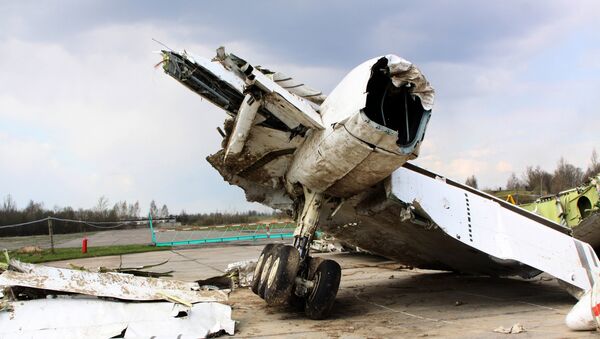 Olupina poljskog vladinog aviona Tu-154 na aerodromu u Smoljensku - Sputnik Srbija