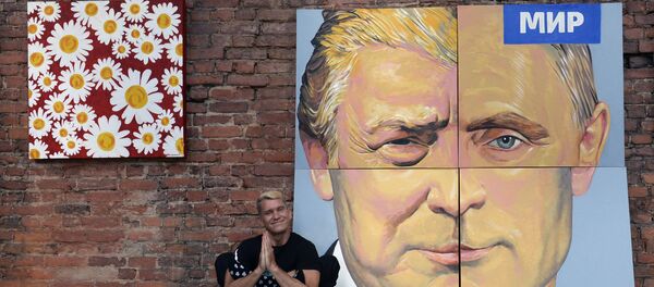 Nacrtani likovi Vladimira Putina i Donalda Trampa. - Sputnik Srbija