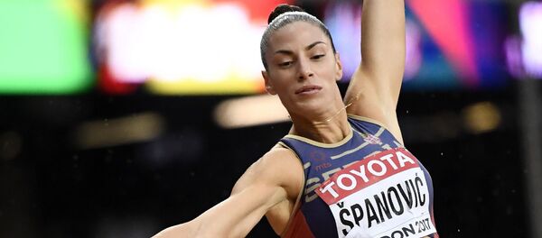 Ivana Španović u Londonu Ivana Španović u Londonu - Sputnik Srbija