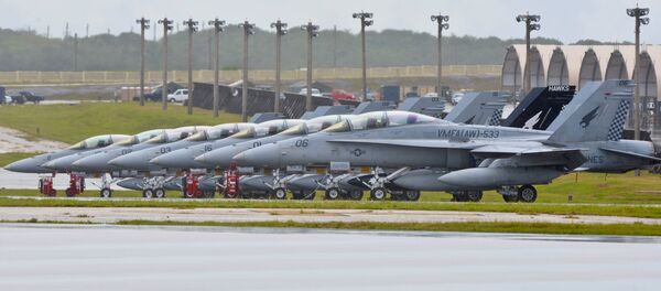 Avioni na aerodromu američke vojne baze Andersen na ostrvu Gvam Avioni na aerodromu američke vojne baze Andersen na ostrvu Gvam - Sputnik Srbija