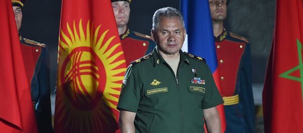 Министар одбране Русије Сергеј Шојгу на церемонији затварања Међународних војних игара 2017. на полигону Алабино - Sputnik Србија