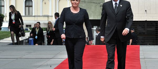 Колинда Грабар Китаровић и Борут Пахор у Сарајеву. - Sputnik Србија