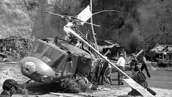 Хеликоптер који је убио Виктора Мороуа на снимању филма. - Sputnik Србија