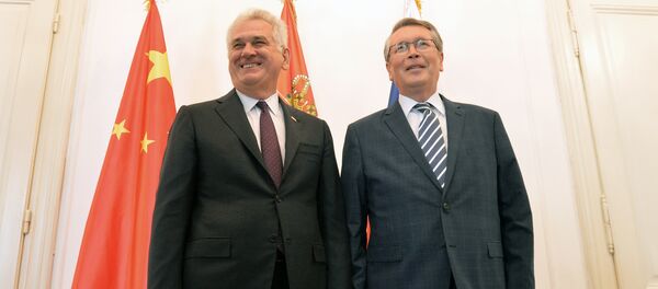 Председник Србије Томислав Николић и амбасадор Русије Александар Чепурин - Sputnik Србија