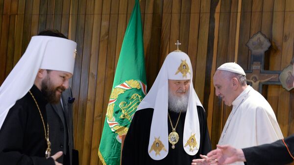 Susret patrijarha moskovskog i cele Rusije Kirila i rimskog pape Franje u Havani - Sputnik Srbija