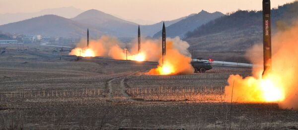 Lansiranje balisitičkih raketa u Severnoj Koreji - Sputnik Srbija
