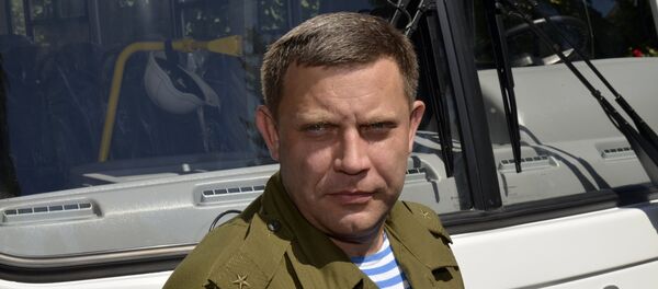 Лидер Доњецке Народне Републике Александар Захарченко Лидер Доњецке Народне Републике Александар Захарченко - Sputnik Србија