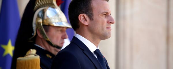 Председник Француске Емануел Макрон у Јелисејској палати у Паризу Председник Француске Емануел Макрон у Јелисејској палати у Паризу - Sputnik Србија