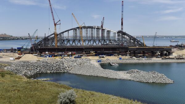 Završetak radova na železničkom luku Krimskog mosta - Sputnik Srbija