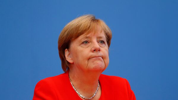 Немачка канцеларка Ангела Меркел на конференцији за медије у Берлину - Sputnik Србија