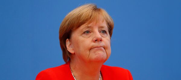 Немачка канцеларка Ангела Меркел на конференцији за медије у Берлину - Sputnik Србија