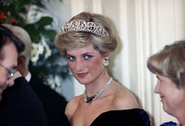 Принцеза Дајана на пријему у част чланова краљевске породице у Бону 1987. - Sputnik Србија