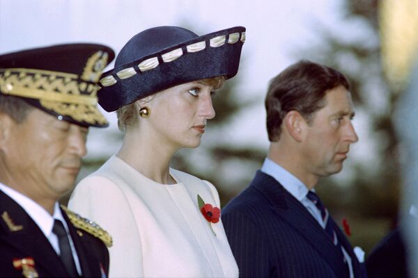 Принцеза Дајана и принц Чарлс током посете Сеулу 1992. - Sputnik Србија