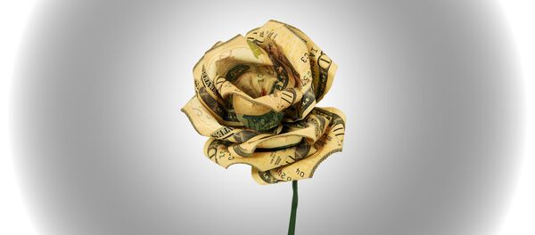 Papirna ruža - dolar Papirna ruža - dolar - Sputnik Srbija