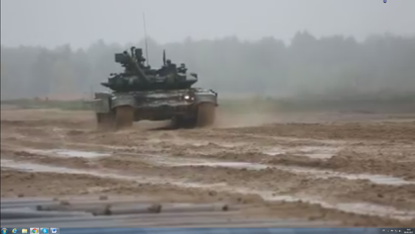Јединствен снимак тенка Т-90 (видео) - Sputnik Србија